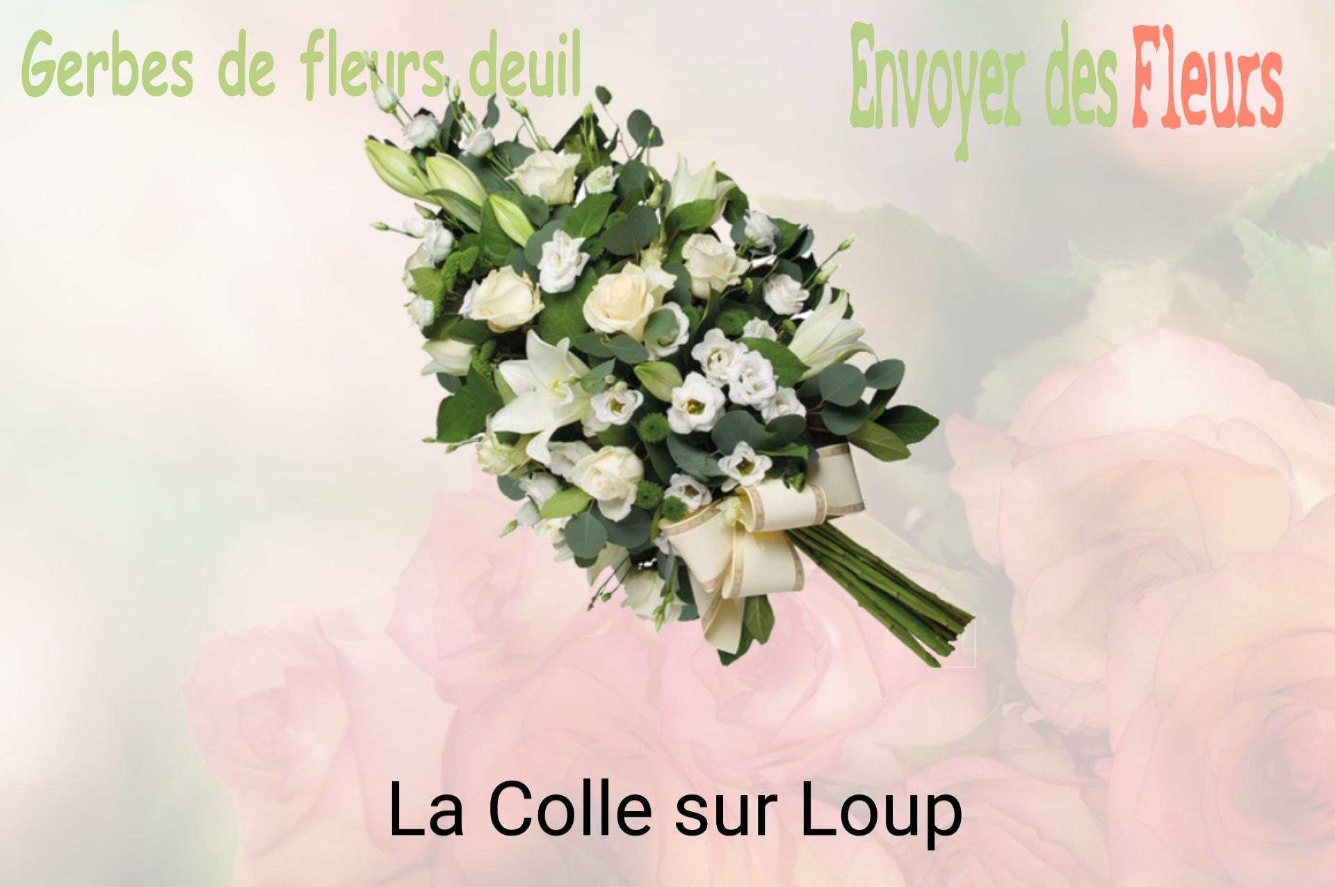Gerbe de fleurs de deuil livrée à La Colle-sur-Loup